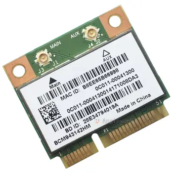 BROADCOM BCM943142HM 43142HM 802.11 b/g/n Wifi + Bluetooth 0C011-00041300 Pusę Mini PCIe Wireless Kortelę