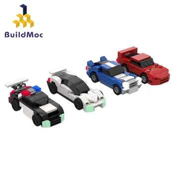 BuildMoc Mini Bloko Filmą, Animacinį Lenktynių Automobilių Diamond Mūrinis Pastatas Blokų Veiksmų Skaičiai Švietimo Žaislai, 1:55 Masto Vaikams