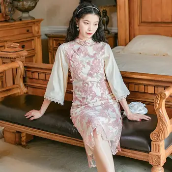 Bus atkurti senovės būdų, kaip senoji Šanchajaus patobulinta suknelė jaunų naują lustą, cheongsam kaina virš