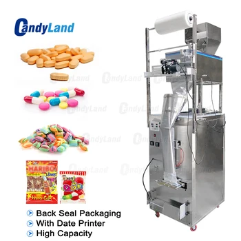 Candyland 10-1000gLarge Talpa Automatinio Pildymo Sandarinimo Mašina Maisto Kavos Pupelių Grūdų Galia Maišelį Atgal Antspaudas Pakavimo Mašinos