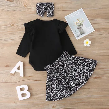Carter ' s Baby Girl Drabužiai, Kūdikių Drabužiai, vaikiški Drabužiai Rinkinys leopardas spausdinimui vaikų sijonas kostiumas kūdikių drabužiai-dviejų dalių kostiumėlį Babys