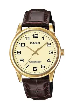 Casio Vyrų Laikrodis Geltonas MTP-V001GL-9BUDF Klasikinis Stilingas Modelis, Europoje, Amerikoje Mados Laikrodžiai