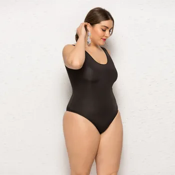 CHAMSGEND Karšto Moterų Gilia V gabalas vientisos spalvos kabantys kaklo dirželis bikini maudymosi kostiumėlį, seksualus backless paplūdimio vientisas maudymosi kostiumėlis