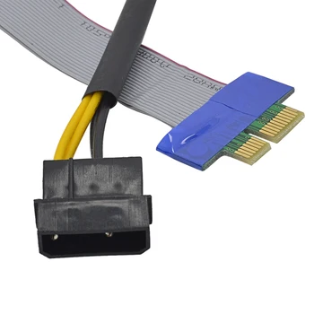 CHIPAL Minkštas PCI-E Riser Card PCI Express Extender 1X iki 16X ilgiklis Juostelės su Maitinimo Miner