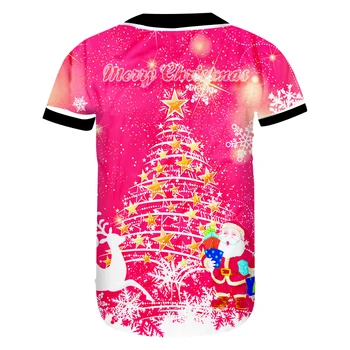 CJLM Vyras Naują įrašą Santa Claus Marškinėlius Kalėdų Eglutė Beisbolo Marškinėliai 3D Atspausdintas Karšto Pardavimo T-shirt Didelis Dydis Vyrų Drabužiai.