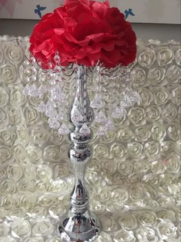 Crystal vestuvių stalo puošmena apdaila / centerpieces už vestuvių stalo su akrilo karoliukais