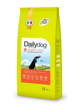 Dailydog Vyresnysis Vidutinio & didelių veislių vyresnio amžiaus šunims Turkija/Ryžiai-12 kg x 1 vnt
