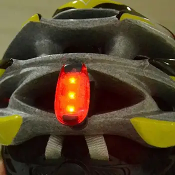 Daugiafunkcinis dviračių užpakalinis žibintas lauko jojimo 3 LED saugos įspėjamoji lemputė Veikia nakties kuprinė žibintas, dviračio šalmas šviesos