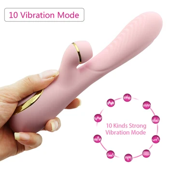 Daugiafunkcinis Vibratorius Moterų Dildo Šildymas G-Taško Orgazmas Vibracija Poveikio Lazdele Kalba Lyžis Klitorio Massager Suaugusiųjų Sekso Žaislai