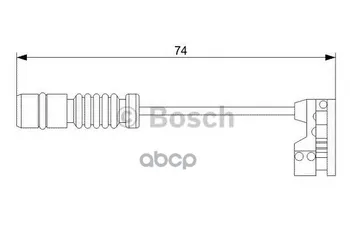 Daviklis stabdžių trinkelės, Bosch 1987473008 MB W210/202 74mm Bosch art. 1987473008