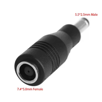 DC Galia 5.5 x 2.5 mm Male-7.4 x5.0mm Moterų Įkroviklis Adapteris Jungties HP DELL