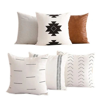 Dekoratyviniai pagalvių Užvalkalai Tinka Tik Sofos, Sofos ar Lovos Komplektai, 6 Gabalus 18 X 18 Cm Modernus Kokybės Dizainas