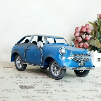 Derliaus 1948 Vabalas Automobilių Miniatiūrinis Modelis, Retro Metalo Ornamentais Namų Dekoro Geležies Motociklo Amatų Vaikų Žaislas Gimtadienio Dovanos