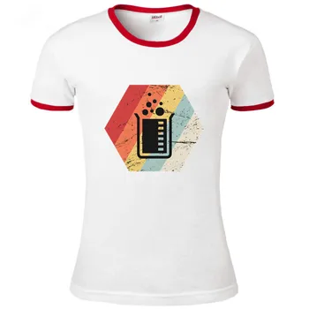 Derliaus Mokslo Chemijos Piktogramą T-Shirt Juokinga Cheminio Eksperimento Dizaino Marškinėliai Moterims 2020 Mados O-Kaklo Marškinėlius Femme Camisetas