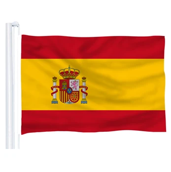 DFLIVE Ispanija Šalies Vėliava, 3x5 FT Spausdinti Poliesteris Skristi 90x150 CM ispanų ES Nacionalinių Reklama