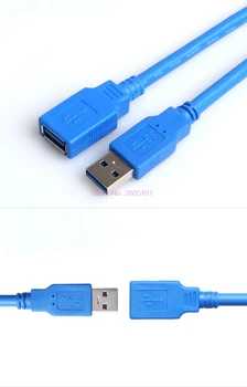 Dhl 500pcs USB 3.0 prailginimo Laido 0,5 M 1M 1.8 M, Vyrai į Moterų A Išplėtimo Duomenų Sinchronizavimo Kabelis Laido Adapteris ConnectorCable