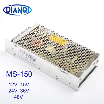 DIANQI MS-150-15 MS-150-24 impulsinis maitinimo šaltinis LED šviesos Juostelės MS-150-12 ac dc konverteris MS-150w 12v 15V 24V 36V 48V