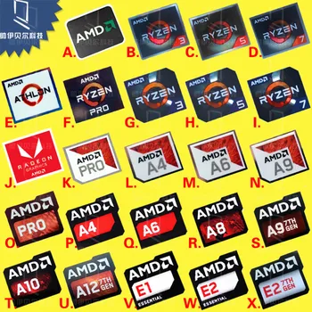 Didmeninė AMD Procesoriaus Serija ATHLON Ryzen R 3 5 7 Logotipą, PRO7 Kartos A9A12 Etiketė, Lipdukas