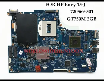 Didmeninė Aukštos kokybės HP Envy Touchsmart 15-J Nešiojamas Plokštė 720569-501 PGA947 DDR3 HM87 GT750M 2GB Visiškai Išbandyta