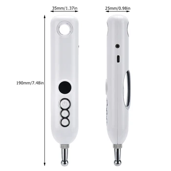 Dienovidinio Energijos Terapijos Rašiklis, USB jungtį su Elektroninių Pleistras Skausmą Dešimtis Stimuliacija Massager Elektros Akupunktūra Pen
