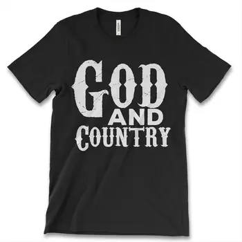 Dievas Ir Šalies Nauji vyriški Marškiniai, Tikėjimą, Kančią Krikščionių Tėvynės Politinių Tee