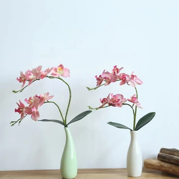 Dirbtinių Drugelių Orchidėja Šilko Gėlių Gėlių Kamieninių Šalis Vestuvių Namų Dekoro Pro
