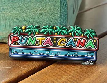 Dominika Punta Cana Suvenyrų Gumos Dekoratyvinis Šaldytuvas Magnetas Turizmo Kelionių DOVANA