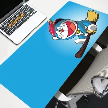 Doraemon Anime Pelės mygtukai Žaidimų Pelės kilimėlis, Didelis 70x30cm Deak Kilimėlis overwatch/cs: go/world of warcraft kawaii žaidimų priedai