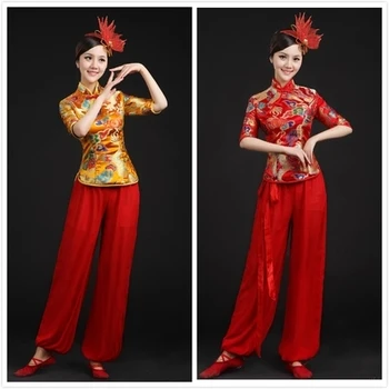 Drakono kostiumas Kinijos Kostiumai Pavasario Šventė hanfu suknelė rytietiškų šokių kostiumai, būgnų kostiumas rave drabužiai