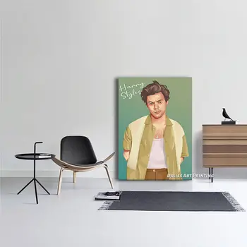 Drobė Harry Styles Nuotraukas, Namų Dekoravimas Paveikslų, Plakatų HD Spaudinių Sienos Meno Modulinės Kambarį Įrėminti