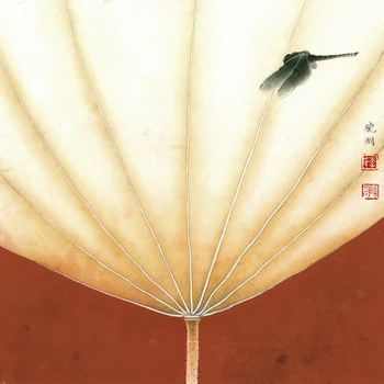 Drobė spausdinama postoral stiliaus gėlių plakatai milžinišką nuotrauką šiuolaikinės Kinijos menininkų šedevras dauginti, kopijuoti Lotus nuotrauką