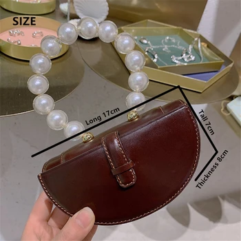 Duobute mini rankinės Naujų 2020 m. interneto įžymybė ziqing derliaus pearl zawalcowany apyrankės balno moterų krepšys Nemokamai Pašto
