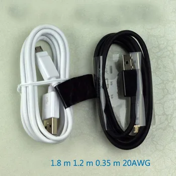 Duomenų kabelis, mikro USB jungtį 0,35 m 1.2 m, 1,8 m linijos 20AWG ekranas naujas guzas