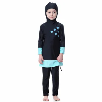 Dviejų dalių Vaikų maudymosi kostiumas mergaitėms Maudymosi kūdikiams Musulmonų maudymosi Kostiumėliai, Maudymosi kostiumai Vaikams