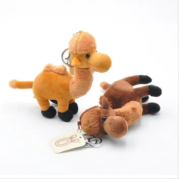 Dykumą kupranugaris key chain pliušinis mažas pakabukas lėlės įdaryti gyvūnams, vaikams, žaislai, namų puošybai kūrybos maišelį pakabukas lėlės