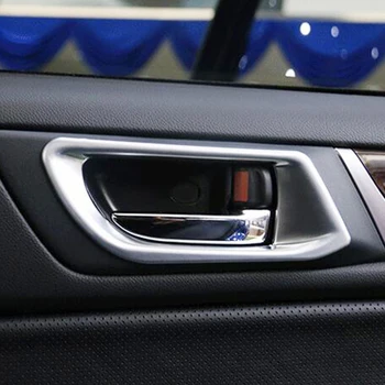 Dėl Subaru Impreza 2016 Automobilių stilius ABS Chrome vidinės durys Bowl gynėjas rėmo Skydelio Dangtelį Apdaila