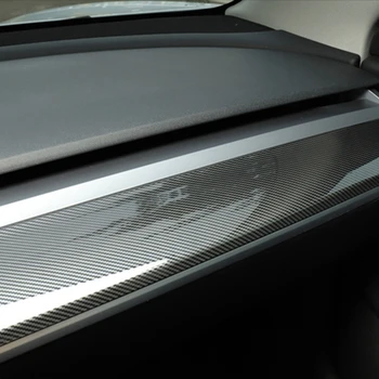 Dėtuvė Prietaisų Skydelyje Wrap Viršutinio Dangčio Apdaila Tilptų ABS Anglies Stiliaus Tesla Modelis 3