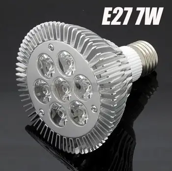 E27 7W LED Šviesos Par30 Pritemdomi Prožektorius Par 30 tamsos Lemputes Didelės Galios Kietas|Šilta Balta 200V-240V DHL Nemokamas pristatymas