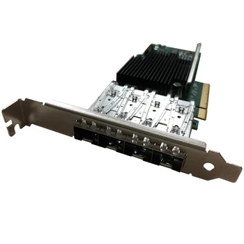 Eastforfuy 4 Port 10-Gigabit Ethernet NIC X710-DA4 X710DA4 Tinklo plokštė Susiliejęs Server Adapter