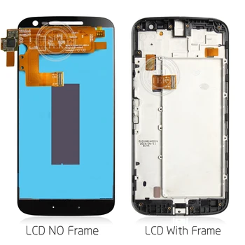 Ekrano Motorola Moto G4 LCD Ekranas Jutiklinis Ekranas skaitmeninis keitiklis Visą komplektuojami Su Rėmo 5.0