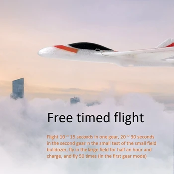 Elektros Lėktuvo Kovotojas Burbulas Plokštumos Fiksuoto Sparno Vertus-Thg Orlaivio Modelis Šviesos Metimu Žaislas Raudona