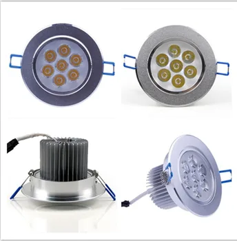 Epistar High power LED Downlight Lubų lempos šviesos Pritemdomi 9W 12W 15W 21W Šiltas /Natur/Šalta Balta Įleidžiamas Vietoje šviesos 110V-220V
