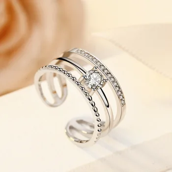 Europos ir Europos stiliaus trijų sluoksnių atidaryti įterpti žiedas gali reguliuoti žiedas didmeninės