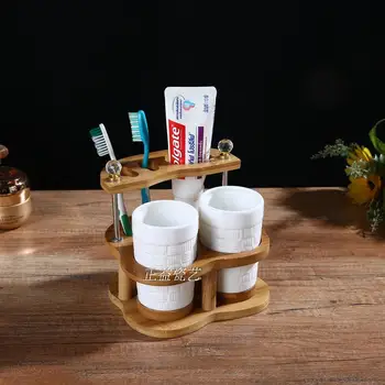 Europos Kūrybinės Keramikos vonios kambarys trijų-wc komplektas paprastas dantų šepetėlis taurės burnos skalavimo skystis Taurės plovimo rinkinys