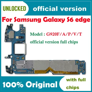 Europos Versija 32gb Samsung Galaxy S6 G920F Plokštė,Originalus, Atrakinta Samsung S6 G920F Mainboard,Nemokamas Pristatymas