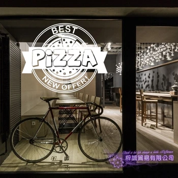 Express Pizza Lipdukas Restoranas Decal Plakatas Vinilo Menas, Sienų Lipdukai, Dekoras Freskos Pica Lipdukas Sienos Lipdukas Pica Stiklo Lipdukas