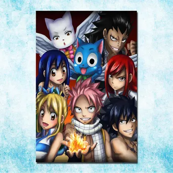 Fairy Tail Karšto Anime Art Silk Plakatas Drobė Spausdinti 13x20 24x36 Colių-002