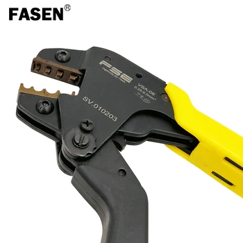 FASEN VSA-06 užspaudimo replės 0.25-6mm2 23-10AWG ne izoliuoti gnybtai, apkabos, savaiminio reguliavimo taupantis tipo mini įrankiai