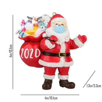 Festivalis Santa Claus su Kauke Ornamentu Kalėdų Eglutės Kabinti Ornamentas, Papuošimas Pakabukas Dovana Šeimai