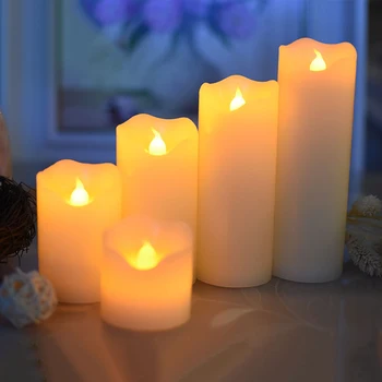 Flameless žvakė su led šviesos Helovinas šaliai, papuošalai, Pagaminti parafinas, Kalėdų žvakė, vestuvių įvykis decortive